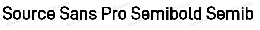 Source Sans Pro Semibold Semibold字体转换